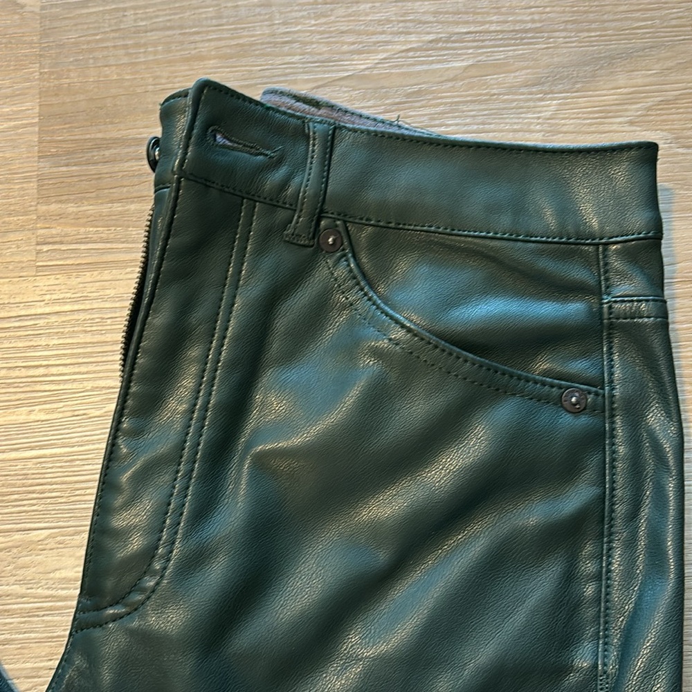 Express High Rise Leather Pants - Picture 2 of 6